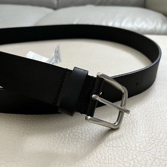 Zara Men’s Leather Belt Size 110cm/44 - Made in Spain - Picture 2 of 4